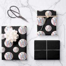 Baseball-Wrapping-Papier für benutzerdefiniertes F