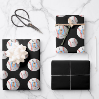 Baseball-Wrapping-Papier für benutzerdefiniertes F Geschenkpapier Set