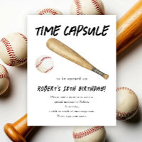 Baseball-Zeitkapsel 1. Geburtstag