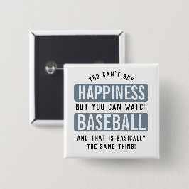 Baseball zu beobachten ist Glück Funny Baseball Button