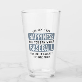 Baseball zu beobachten ist Glück Funny Baseball Glas