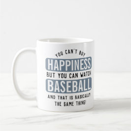 Baseball zu beobachten ist Glück Funny Baseball Kaffeetasse