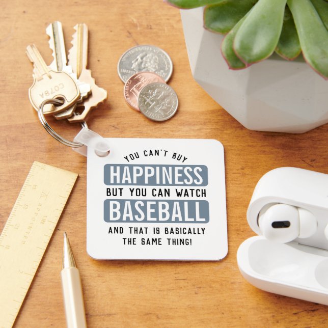 Baseball zu beobachten ist Glück Funny Baseball Schlüsselanhänger (Schreibtisch)