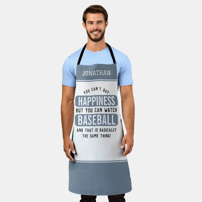 Baseball zu beobachten ist Glück Funny Baseball Schürze (Getragen)