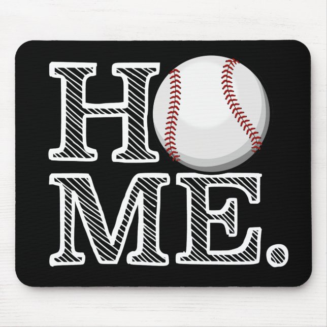 Baseball-Zuhause Mousepad (Vorne)