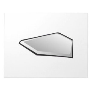 Baseball-Zuhause-Platte Notizblock