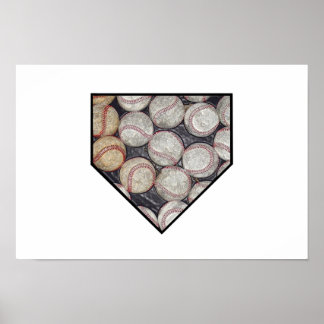 Baseball Zuhause Poster