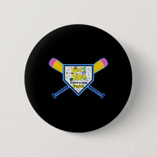 Baseball-Zuhause-Tafel Bleistift-Bat zurück zu Sch Button