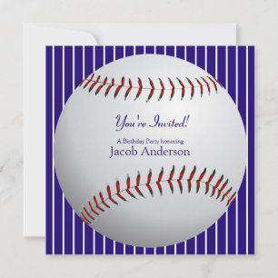 Baseball zum Geburtstag Einladung