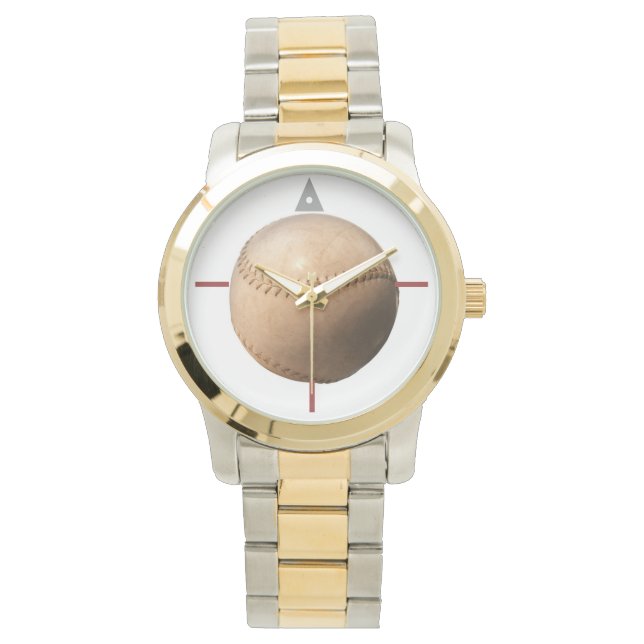 Baseball-Zwei-Tone-Uhr Armbanduhr (Vorderseite)