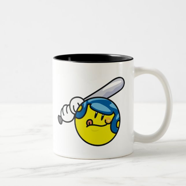Baseball Zweifarbige Tasse (Rechts)