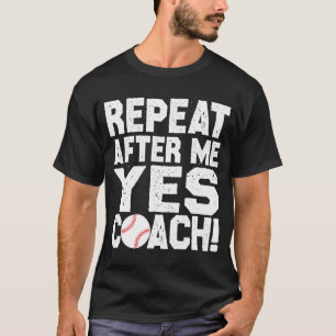 Baseballangebot für Baseballspieler Ja Trainer T-Shirt