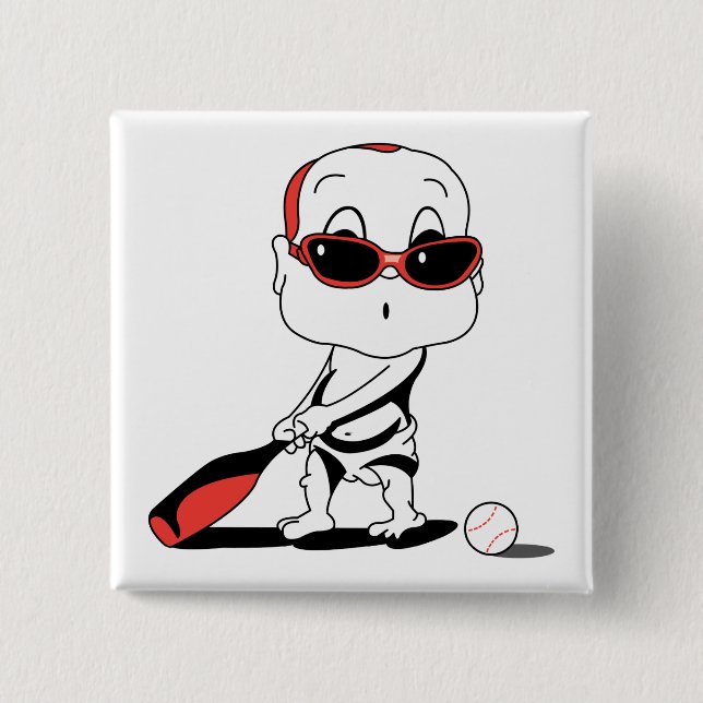 Baseballbaby Button (Vorderseite)
