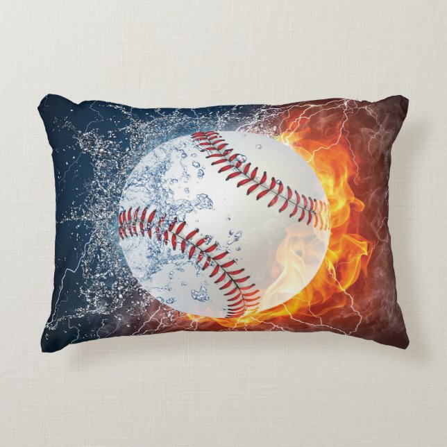 Baseballball Dekokissen (Vorderseite)