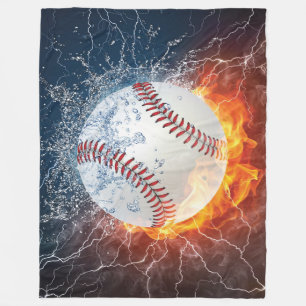 Baseballball Fleecedecke