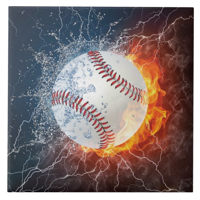 Baseballball Fliese (Vorderseite)