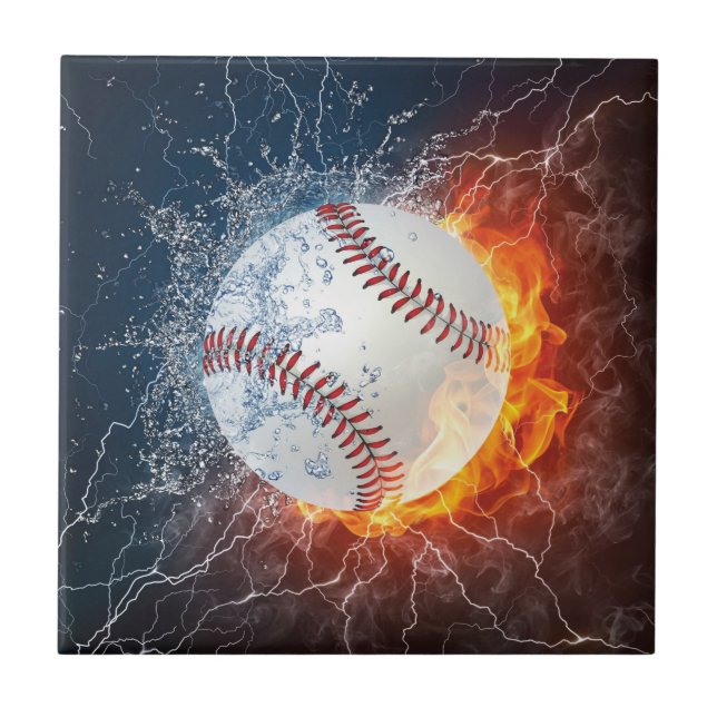 Baseballball Fliese (Vorderseite)