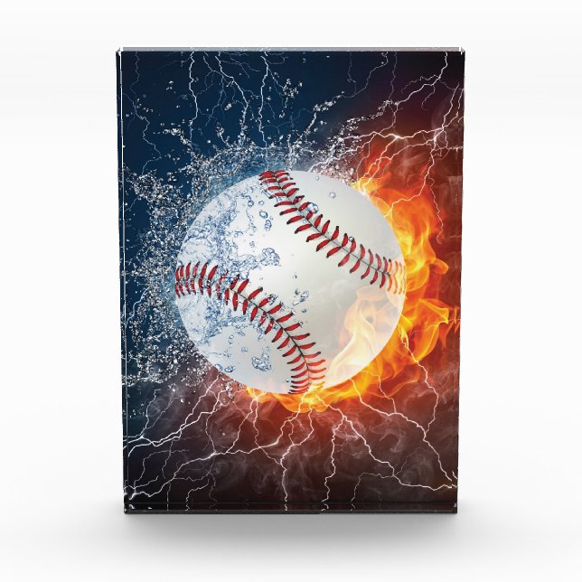 Baseballball Fotoblock (Vorderseite)