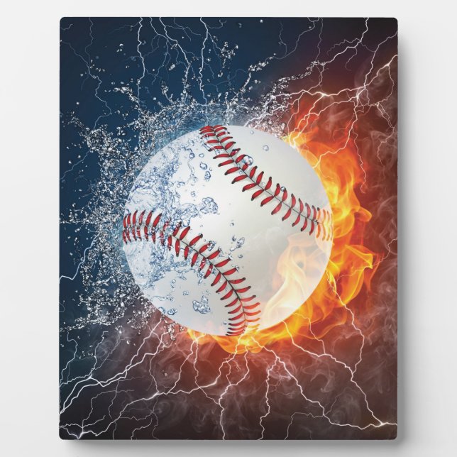 Baseballball Fotoplatte (Vorderseite)