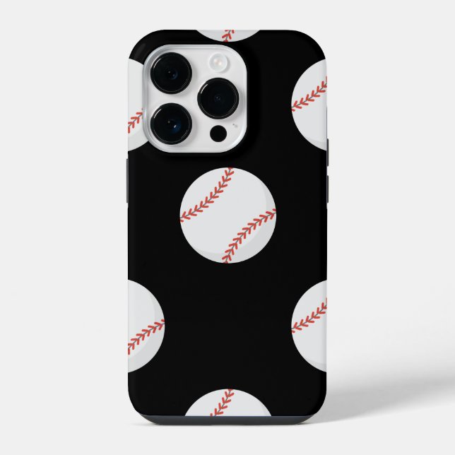Baseballball iPhone 14 Pro Hülle (Rückseite)
