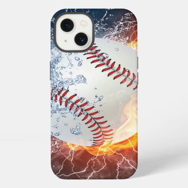 Baseballball iPhone Hülle (Rückseite)