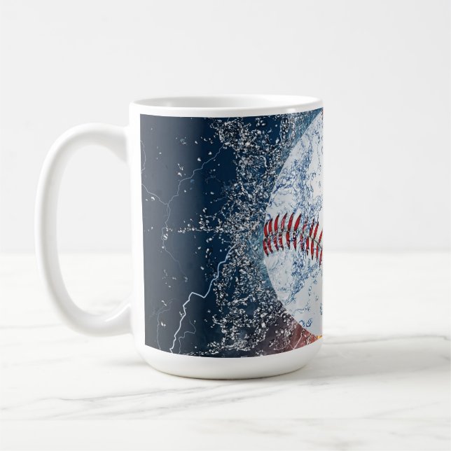 Baseballball Kaffeetasse (Links)