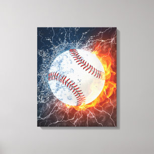 Baseballball Leinwanddruck
