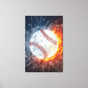 Baseballball Leinwanddruck
