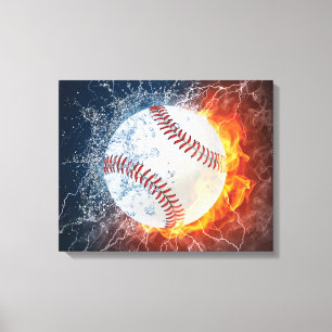 Baseballball Leinwanddruck