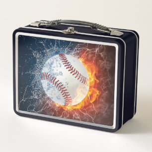 Baseballball Metall Brotdose