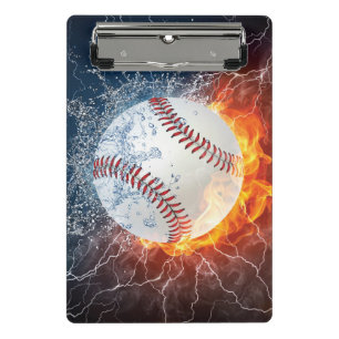 Baseballball Mini Klemmbrett