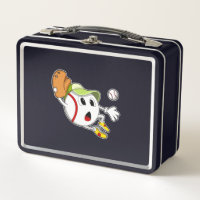 Baseballball mit Baseballhandschuh und -kappe