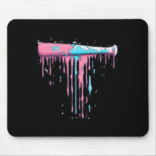 Baseballball mit Sprinklen Tropfen für Baseballspi Mousepad