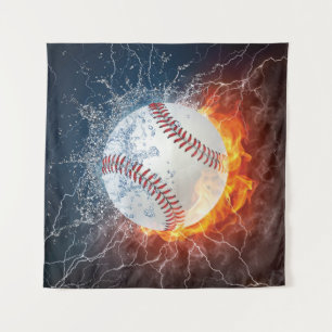 Baseballball Wandteppich