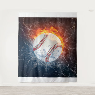 Baseballball Wandteppich