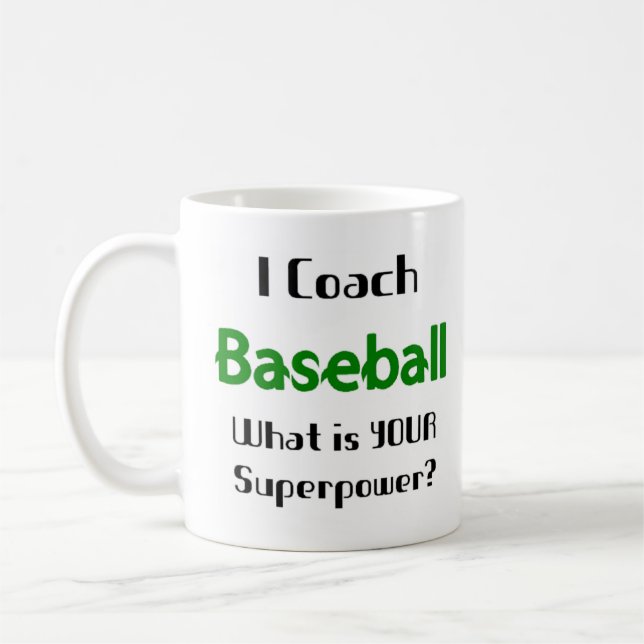 Baseballcoach-Tasse Kaffeetasse (Links)