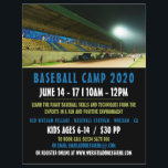 Baseballfeld-Landschaft, Baseballcampanzeigen Flyer<br><div class="desc">Baseball Field Landscape,  Baseball Camp Werbe-Flyer durch den Business Card Store.</div>