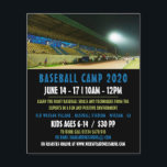 Baseballfeld-Landschaft, Baseballcampanzeigen Flyer<br><div class="desc">Baseball Field Landscape,  Baseball Camp Werbe-Flyer durch den Business Card Store.</div>