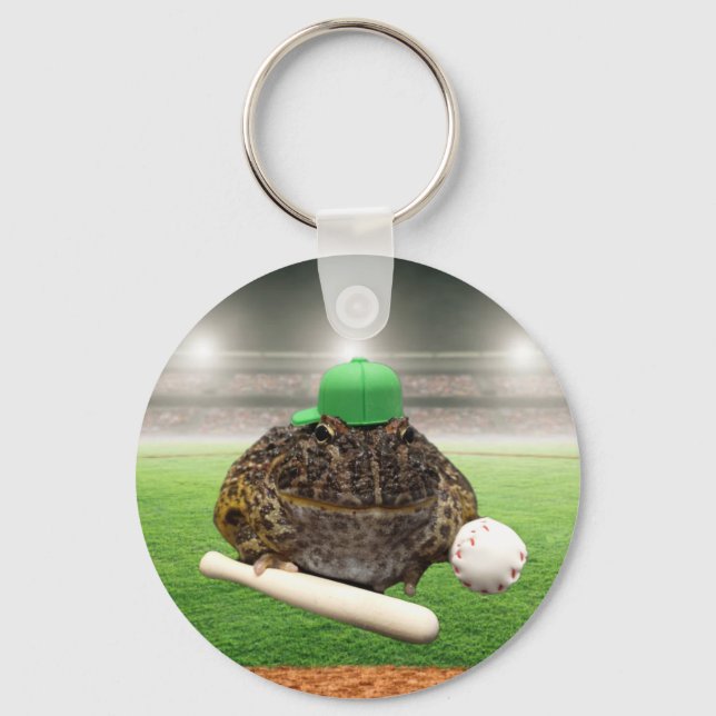 Baseballfrosch Schlüsselanhänger (Vorderseite)