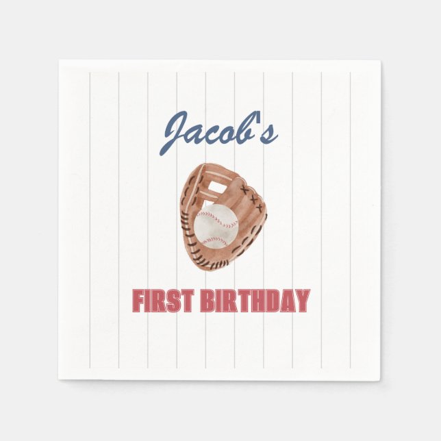 Baseballhandserviette Serviette (Vorderseite)