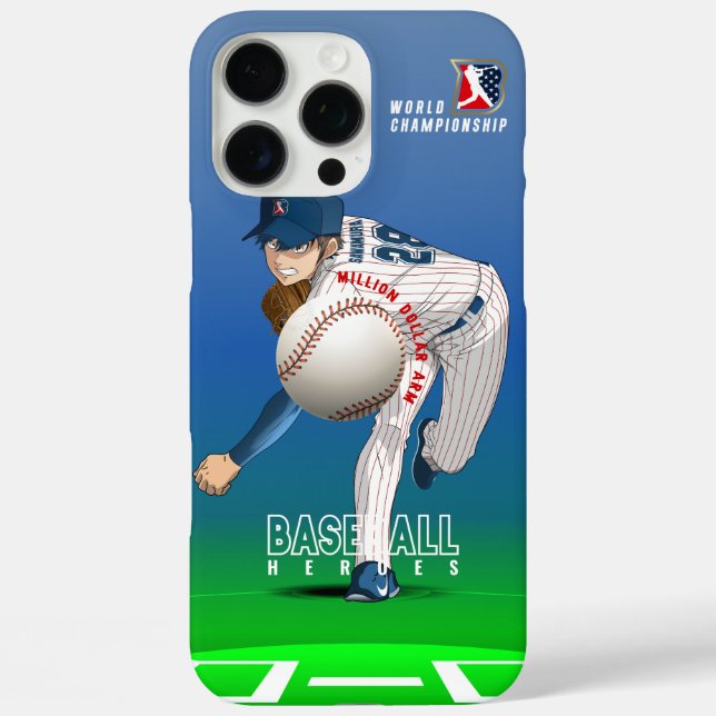 Baseballhelden mit Millionen Dollar-Arm | iPhone 16 Pro Max Hülle (Rückseite)