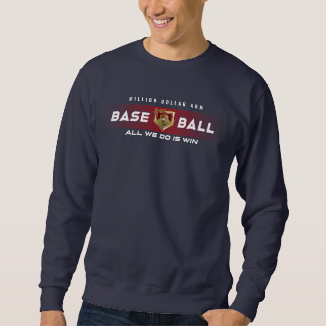 Baseballhelden mit Millionen Dollar-Arm | Männer Sweatshirt (Vorderseite)