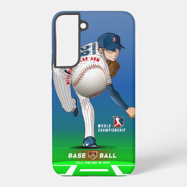 Baseballhelden mit Millionen Dollar-Arm | Samsung Galaxy Hülle (Rückseite)
