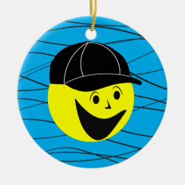 Baseballjunge Keramik Ornament