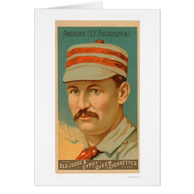 Baseballkarte Eds Andrews 1888 (Vorne)