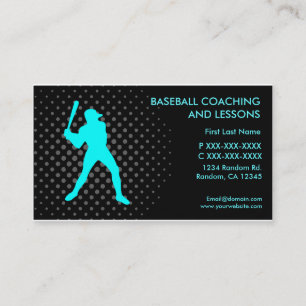 Baseballlektionen coachten kundenspezifische visitenkarte