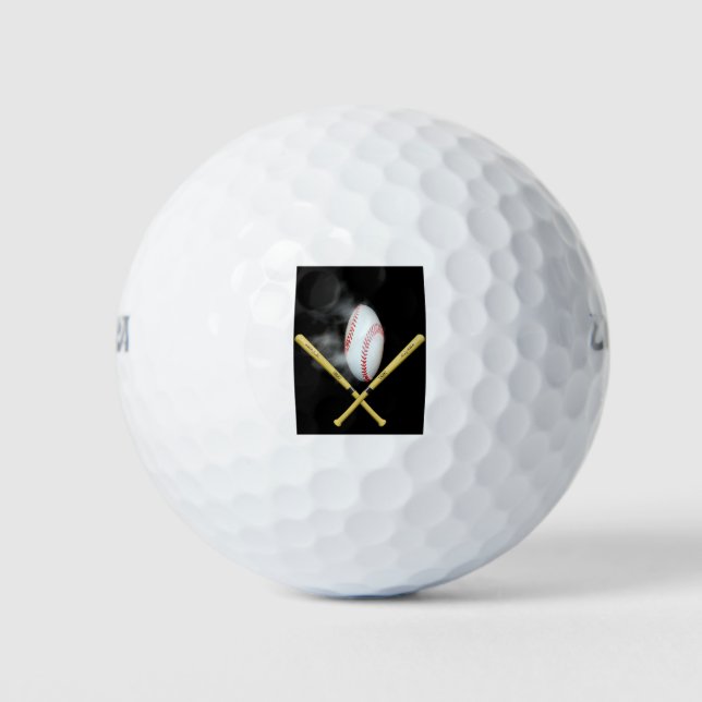 Baseballliebhaber Golfball (Vorderseite)
