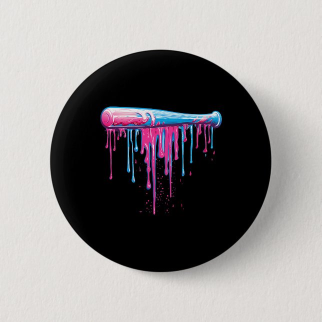 Baseballmatte mit Sprinklen Tropfen für Männer Jun Button (Vorderseite)