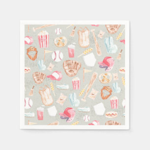 Baseballmuster Serviette
