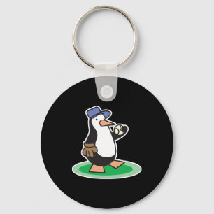Baseballpinguin Schlüsselanhänger